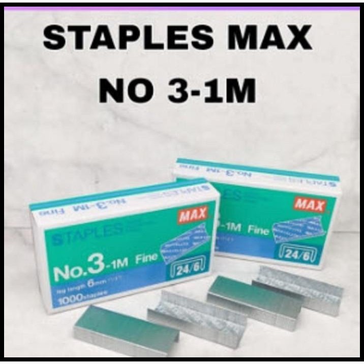 

TERMURAH ISI STAPLES MAX / ISI STAPLER JEPRETAN MAX NO.3 -1M