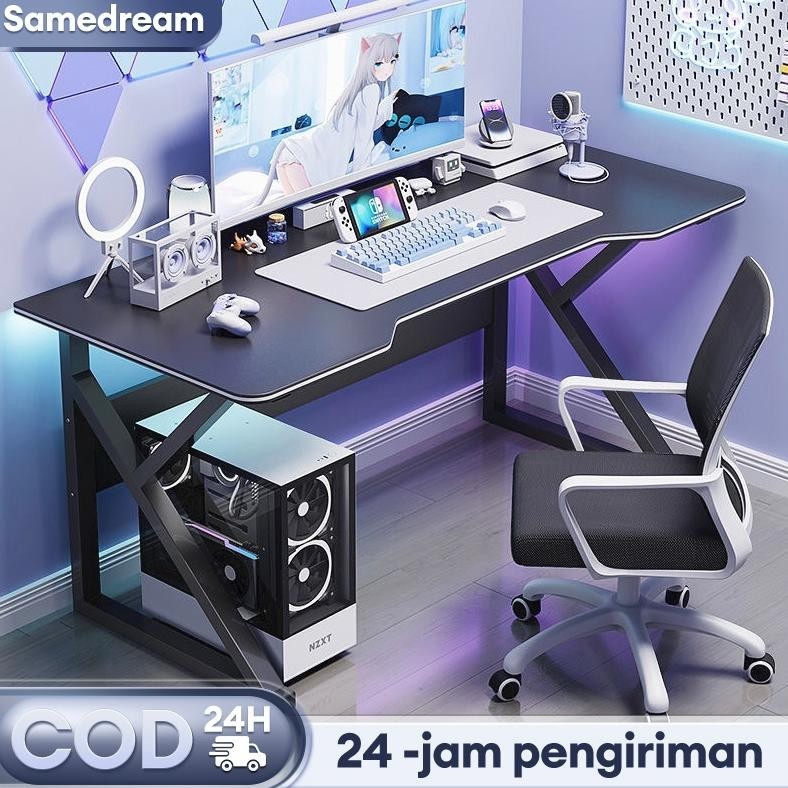 Meja Gaming Meja Belajar Meja Komputer Meja Kantor  Meja PC 140CM Meja Komputer Laptop