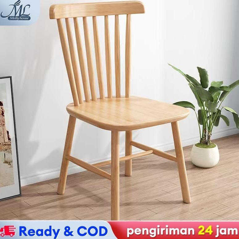 100% Kayu Padat Kursi Makan Kayu Kursi Makan Kursi Makan Kayu Solid Kursi Kayu Karet Kursi Cafe Ruan