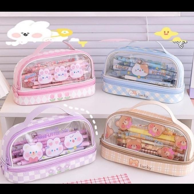 

BIG SALE KOTAK PENSIL ANAK SOFT CUTE CARTOON PENCIL CASE PIN BROS BONEKA LUCU !!!!!