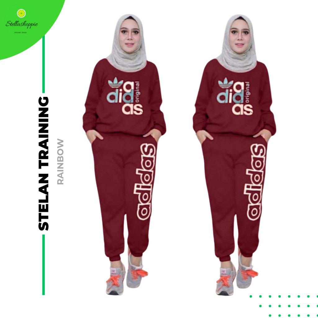 Setelan Merah Putih Wanita Dewasa Oneset Kemerdekaan Set Baju Hut Ri 79 Kaos Dirgahayu Indonesia Len