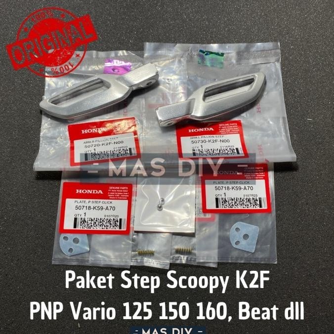 Footstep Step Scoopy New K2F Satu Set Ori Ahm Pnp Vario 125 150 Dll