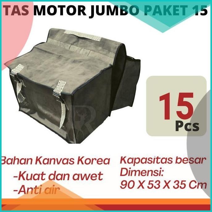 TAS OBROK TAS MOTOR TAS KURIR JUMBO ANTI AIR PAKET GROSIR 15 pcs 8JVLZ