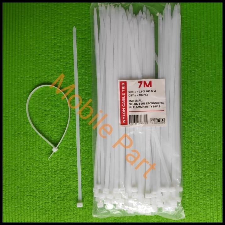 TERBARU CABLE TIES TIE 40CM TIE KABEL BESAR 7.6 X 400MM ISI 100PC 