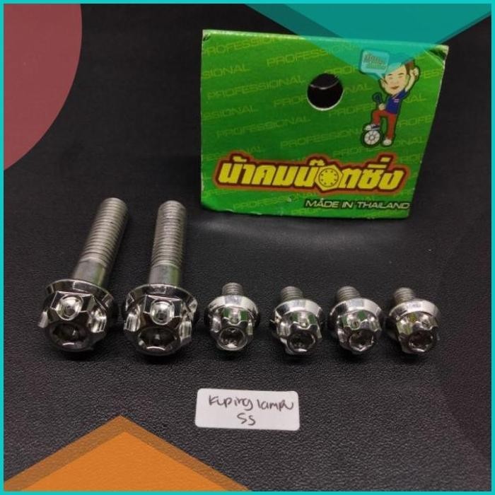 baut probolt stainless baut kupingan lampu ninja SS original thailand