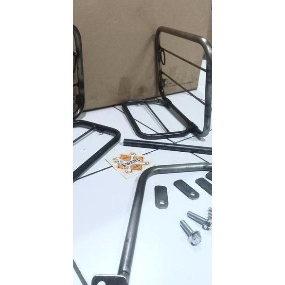 Side Bag universal rak samping universal side bag honda CRF side bag kawasaki KLX side bag royal enf