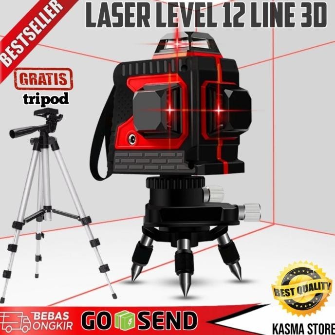 Laser Level 12 Line 3D Original Bergaransi