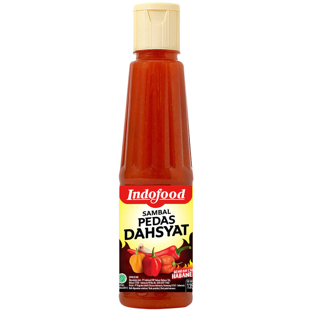 

INDOFOOD SAMBAL PEDAS DAHSYAT BOTOL 135 ML