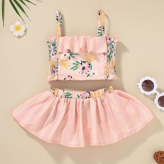 Baju Pantai Bayi dan Anak Perempuan 3bln-4thn import