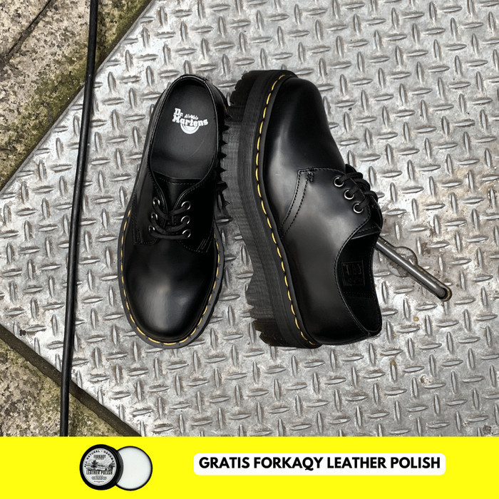 Sepatu Dr Martens 1461 Quad Platform Black