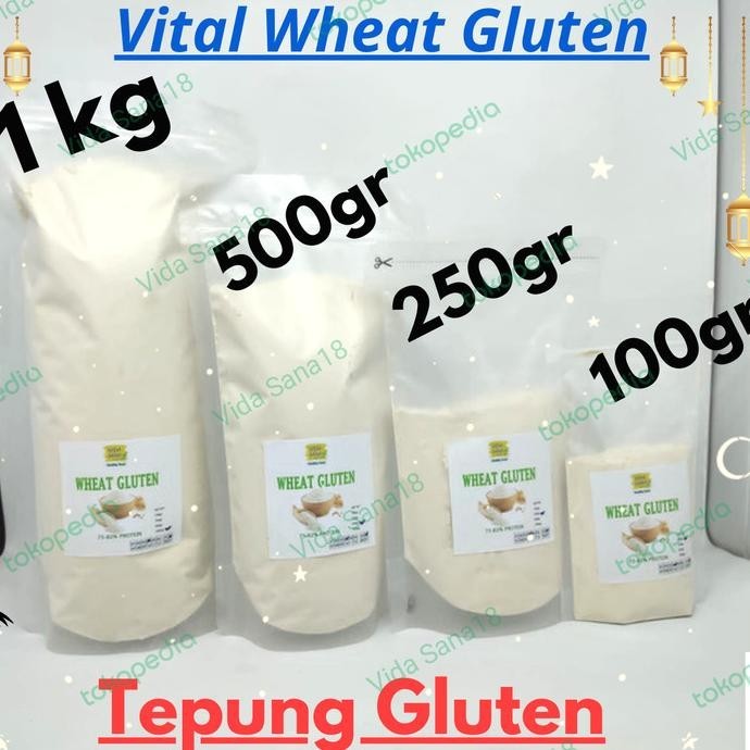 

VITAL WHEAT GLUTEN / TEPUNG GLUTEN 1kg 500gr 250gr 100gr