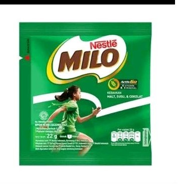 

Milo saset 22 gr isi 10/renceng