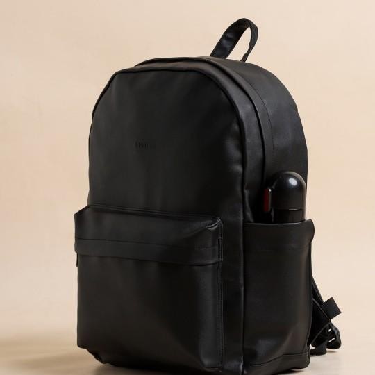 Eustass Tas Ransel Kulit Waterproof Laptop 15,6 Inch Bapa Leather