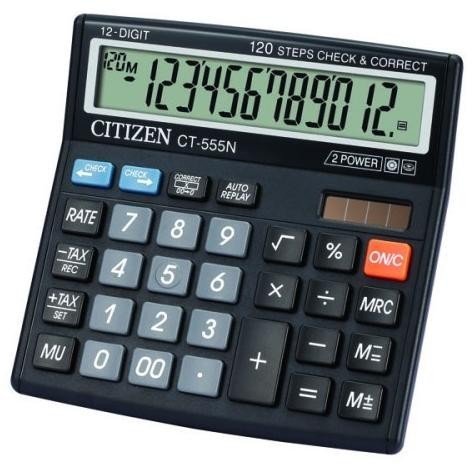 

Gd-12 Calculator Citizen Ct 555 Warna Pastel Kalkulator Citizen 555N 555 N 12 Digit Check Ulang Check Correct Mumer