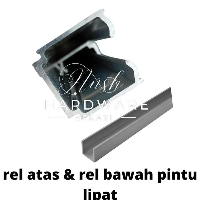 Rel Atas Pintu Lipat & Rel Bawah Pintu Lipat 2 Mtr Pintu Lipat Teball