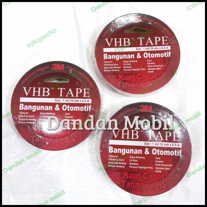 

BEST DEAL DOUBLE TAPE 3M VHB 24MM ORIGINAL 100% VHB TAPE BESAR !!!!