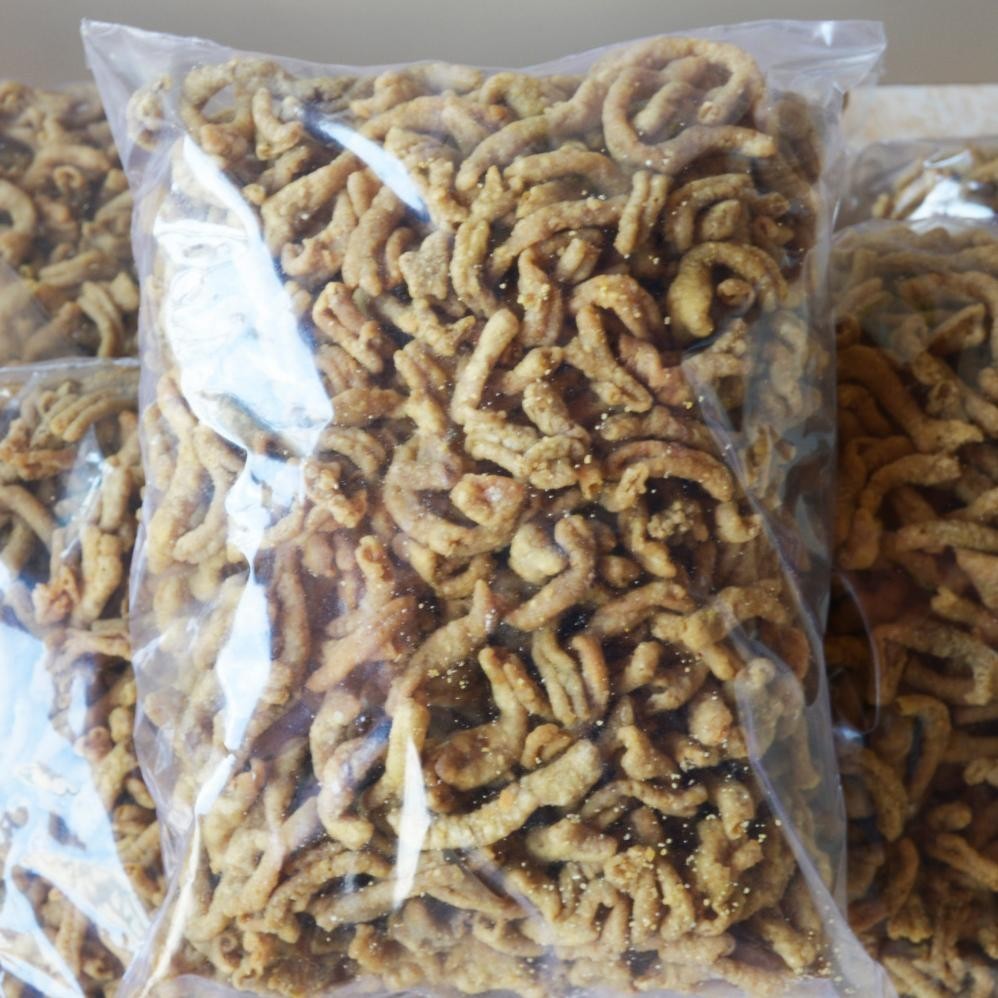 

gd-90 Keripik Usus Ayam Original Asin Gurih Renyah Kiloan 1 Kg Afif Jaya Cemilan Terlaris