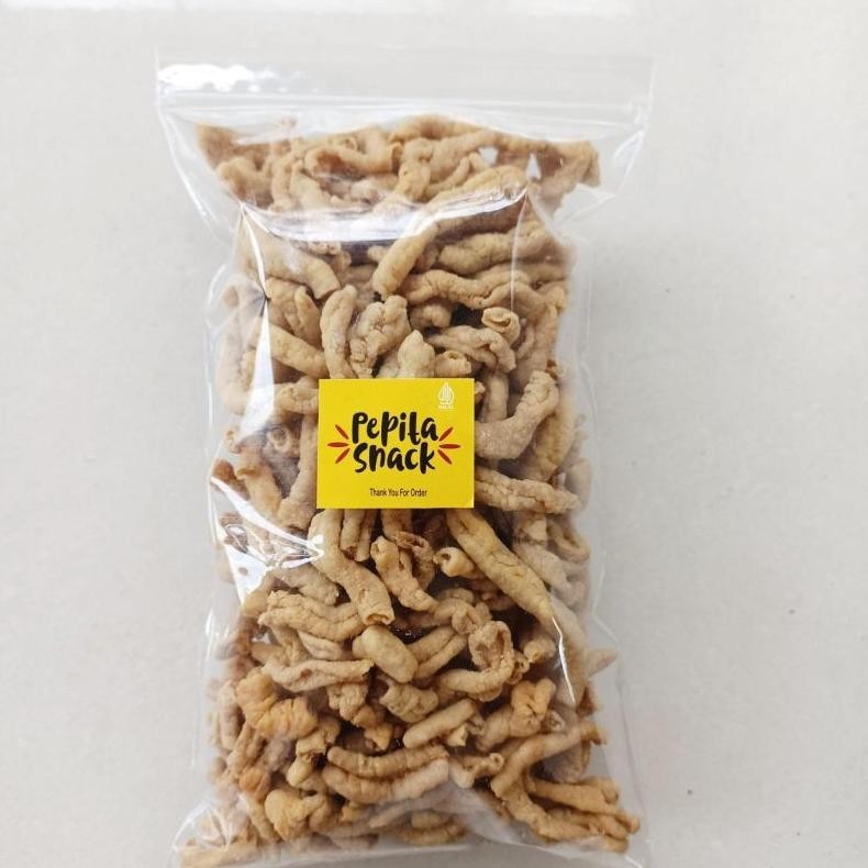

Terlaris! Keripik Usus Ayam Original Gurih Renyah 500gram Terlaris