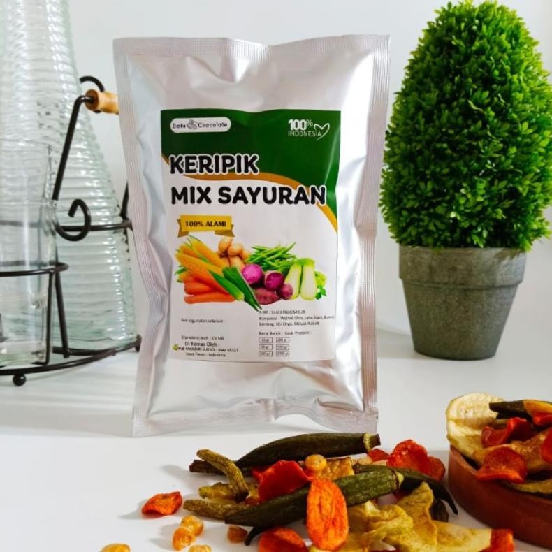 

ad-532 Paket Mix Dapat 2 pcs - Keripik Buah Mix 1 pc dan Keripik Sayuran Mix 1 pc - Isi 50 gr per pack Murah