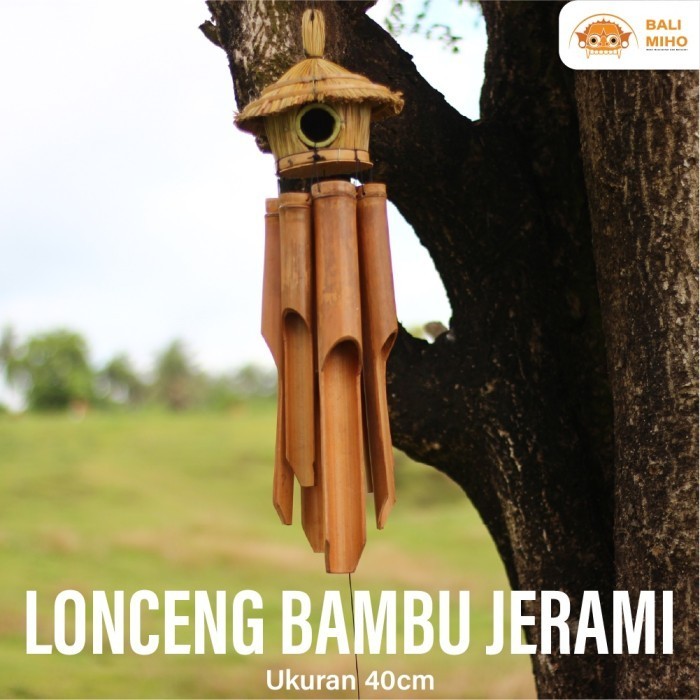 Aray Lonceng Angin Bambu - Lonceng Bambu - Genta Angin Bambu - Gantungan