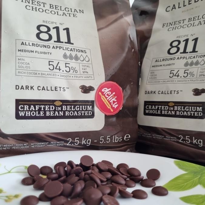 

Callebaut 811 2.5Kg 54.5%, Couverture Dark Callets, Instant Ya