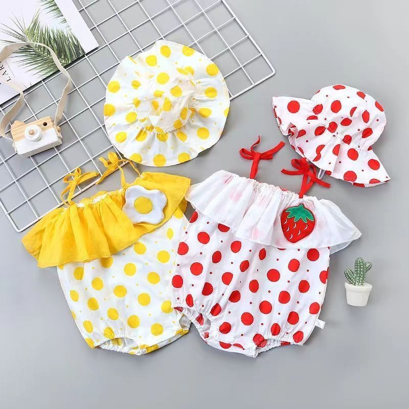Clothes for Babies Summer Thin Bodysuit Super Cute Cute Rompers Pure Cotton Rompers Baby Boy Baby Gi