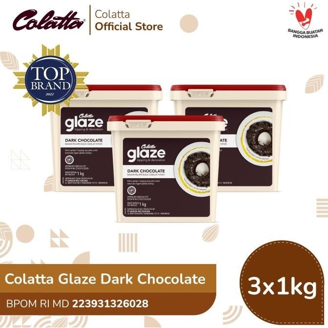 

Bundling Colatta Glaze Dark - Bahan Pelapis Rasa Coklat 1Kg - Isi 3