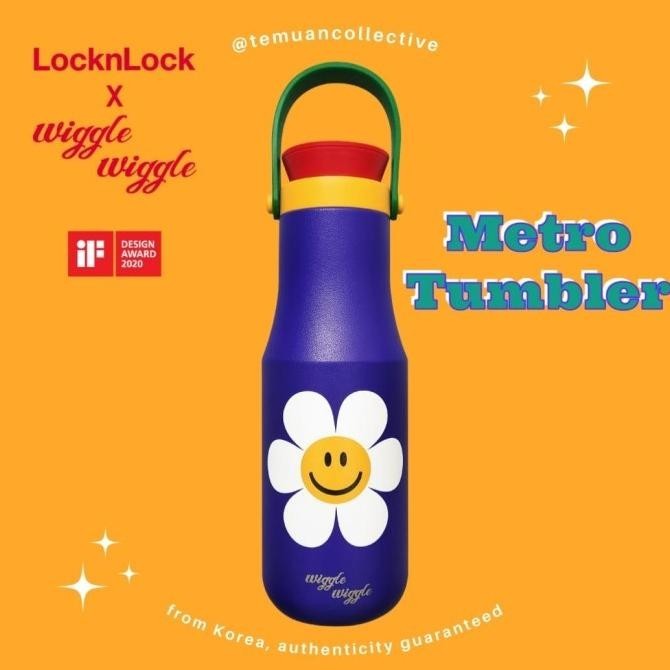 Terbaru Wiggle Wiggle X Locknlock Metro Tumbler-470Ml Insulated Thermos Bottle Stok Terbatas