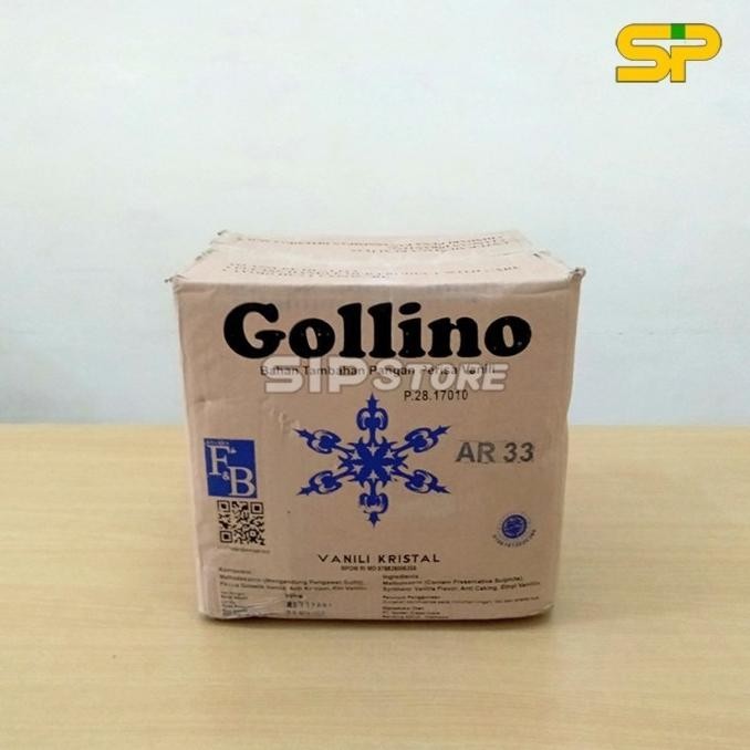 Gollino Vanili Bubuk Kristal Ar-33 10Kg / Vanili Kue