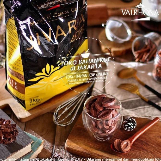 

Valrhona Jivara 40% Milk Chocolate 1Kg Milk Couverture Coklat Susu