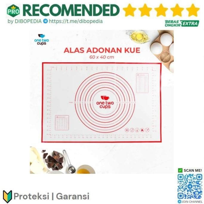 Silicone Mat Alas Adonan Pizza Martabak 40 X 60 Cm - Merah