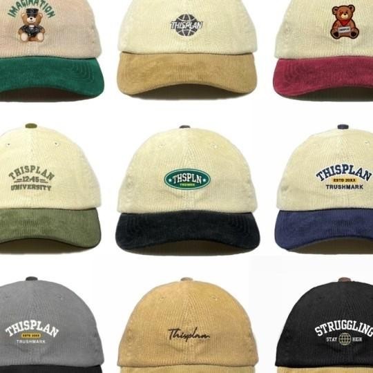 Topi Corduroy Polocaps Baseball Caps Thisplan