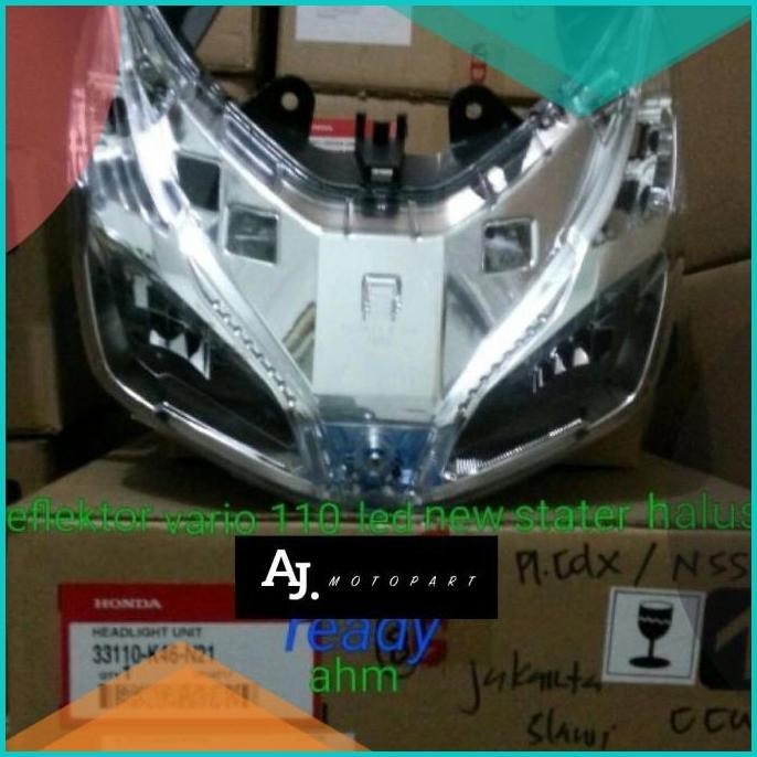 lampu depan atau reflektor vario110 led new stater halus ori honda Ahm