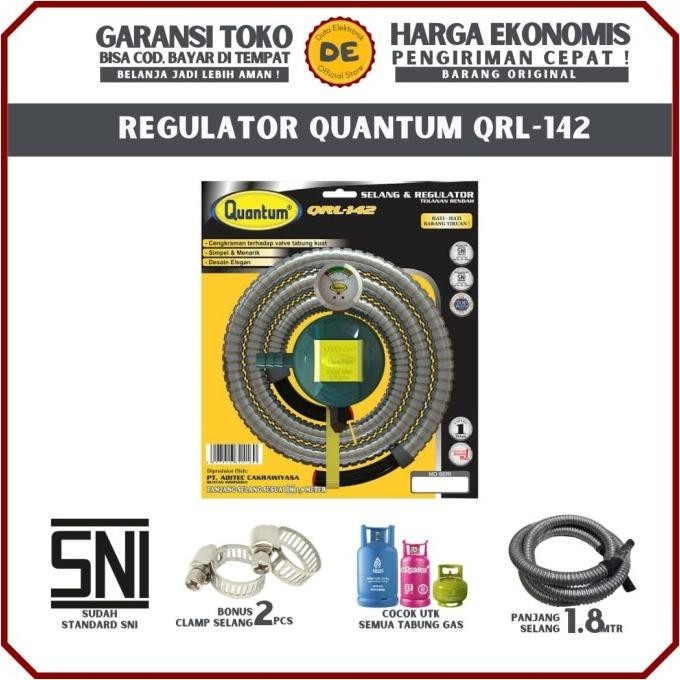 Paket Selang Regulator Gas Quantum Qrl-142 / Qrl142 / Qrl 142