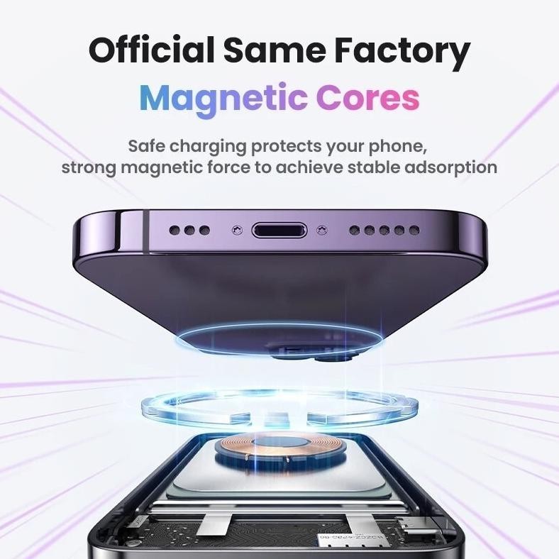 CR - UGREEN Powerbank Magnetic Magsafe Power Bank Wireless Fast Charging 20w 10000mAh untuk Iphone 1