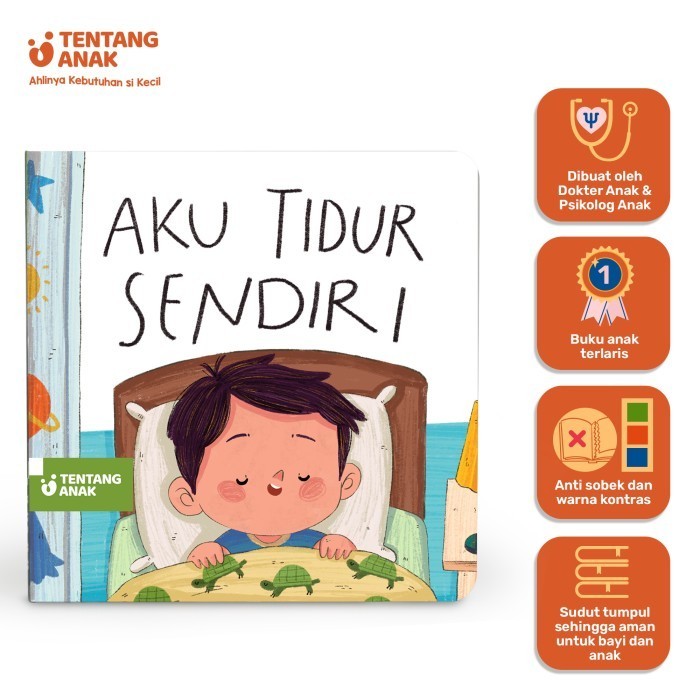 

Tentang Anak - Boardbook Aku Tidur Sendiri l Buku Cerita Anak