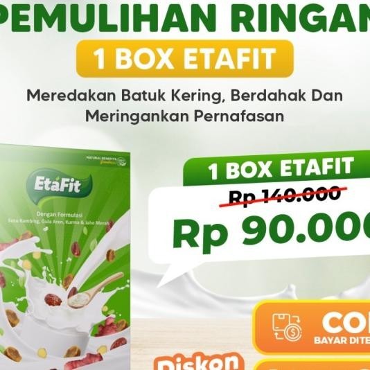 

Etafit - Susu Kambing Etawa - Susu Untuk Pernafasan - Paket 1 Box