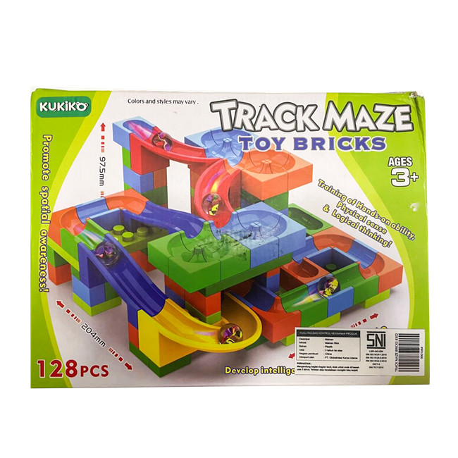 

Gramedia-Kukiko Creative Track Ball Toy Blocks 42Pcs 6603-4