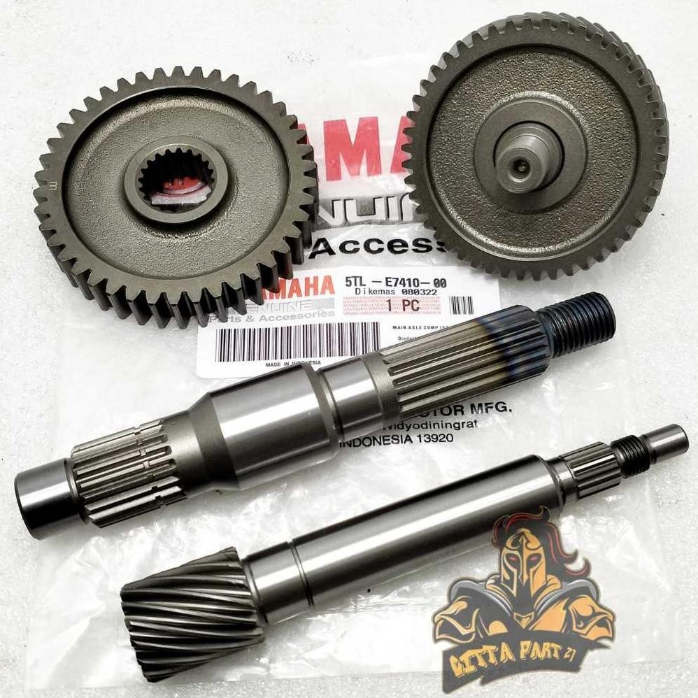 TY GIGI GEAR RASIO SET KOMPLIT 4 MACAM ASLI ORIGINAL YAMAHA 5TL KUALITAS ASLI ORIGINAL YAMAHA YGP PR