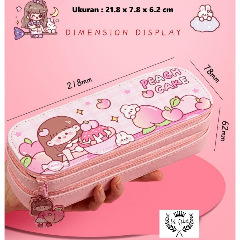 

Ad-3 Tempat Pensil Kotak Pensil 2 Layer Luho Korean Style Pensil Case Best Promo