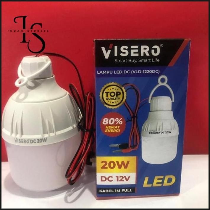 LAMPU LED DC 12VOLT + JEPIT BUAYA 20 WATT VISERO indah_storeee