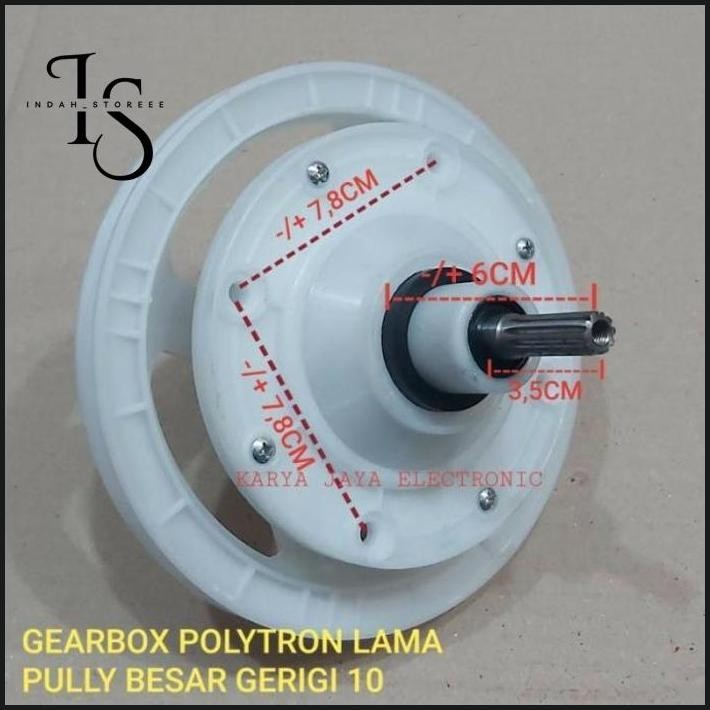 GEARBOX MESIN CUCI POLYTRON / SHARP SPARE PART KUALITAS BAGUS indah_storeee