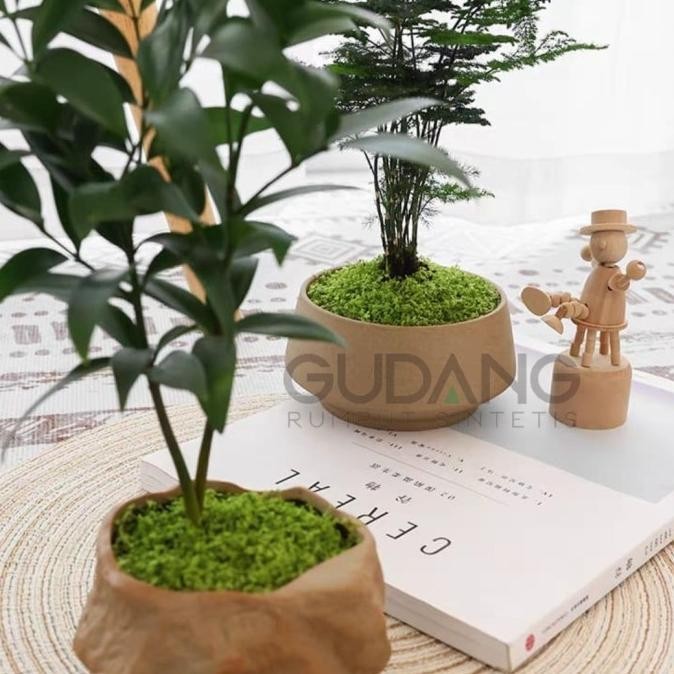 Lumut Sintetis Hijau Premium Artificial Rumput Sintetis