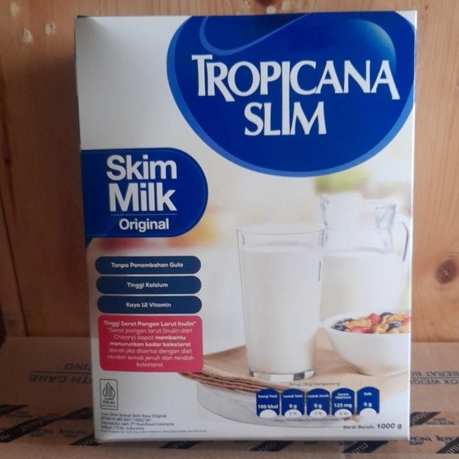 

Tropicana Slim Non Fat Skim Milk (Susu NFDM Original 1kg / 1000gr)