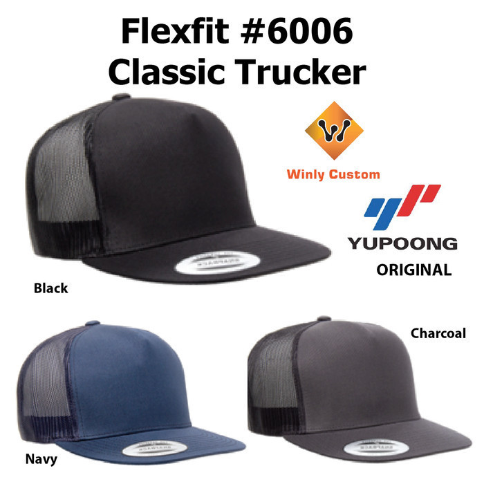 Topi Yupoong Flexfit Classic Trucker 6006 Original
