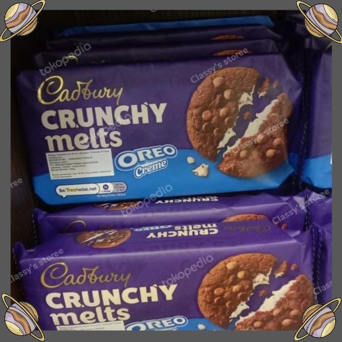 

[CLS] CADBURY CRUNCHY MELTS OREO CREME 156 GR/KUKIS COKLAT/BISKUIT