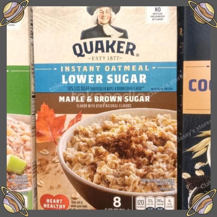 

[CLS] QUAKER INSTANT OATMEAL LOWER SUGAR MAPLE BROWN SUGAR 272GR/INSTANT OAT