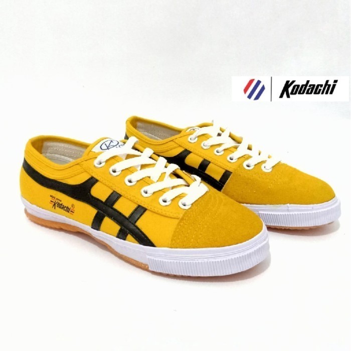 Sepatu Kodachi 8172 Kuning Hitam / Sneakers Pria Wanita Classic