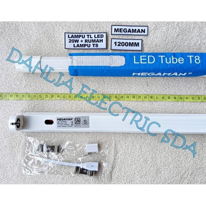 ~~~] LAMPU TL LED 20W 1 SET (LAMPU + RUMAH) MEGAMAN