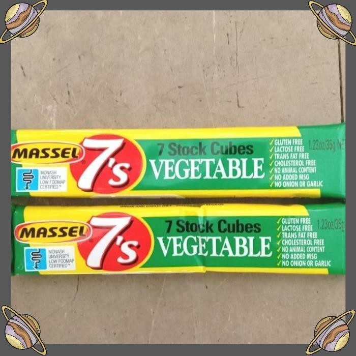 

[CLS] MASSEL STOCK CUBE VEGETABLE 7S/BUMBU KALDU SAYURAN 35 GR